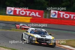 #018, Klaas Hummel, Steve  Jans, Adam Christodoulou, Thomas Jäger, Black Falcon, Mercedes-Benz SLS AMG GT3 24-28.07.2013. Blancpain Endurance Series, Round 4, 24 Hours of Spa Francorchamps