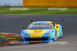 #123, Ruslan Tsyplakov, Andrii Kruglik, Raffaele Gianmaria, Mateo Mallucelli, Team Ukraine, Ferrari 458 Italia 24-28.07.2013. Blancpain Endurance Series, Round 4, 24 Hours of Spa Francorchamps