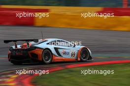 #069, Adam Caroll, Nico Verdonck, Rob Bell, Gulf Racing, McLaren MP4-12C 24-28.07.2013. Blancpain Endurance Series, Round 4, 24 Hours of Spa Francorchamps