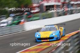 #123, Ruslan Tsyplakov, Andrii Kruglik, Raffaele Gianmaria, Mateo Mallucelli, Team Ukraine, Ferrari 458 Italia 24-28.07.2013. Blancpain Endurance Series, Round 4, 24 Hours of Spa Francorchamps