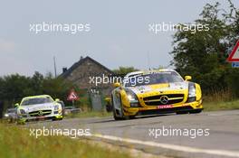 #019, Andrii Lebed, Sergey Afanasiev, Andreas Simonsen, Francesco Castellacci, Black Falcon, Mercedes-Benz SLS AMG GT3 24-28.07.2013. Blancpain Endurance Series, Round 4, 24 Hours of Spa Francorchamps