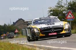 #018, Klaas Hummel, Steve  Jans, Adam Christodoulou, Thomas Jäger, Black Falcon, Mercedes-Benz SLS AMG GT3 24-28.07.2013. Blancpain Endurance Series, Round 4, 24 Hours of Spa Francorchamps