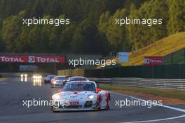 #098, Otto Klohs, Martin Ragginger, Sebastian Asch, Jens Richter, Fach Auto Tech, Porsche 997 GT3R 24-28.07.2013. Blancpain Endurance Series, Round 4, 24 Hours of Spa Francorchamps