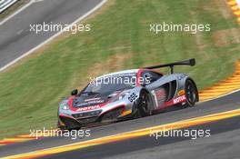 #117, Olivier Panis, Laurent Cazenave, Come Ledogar, Eric Debard, Hexis Racing, McLaren MP4-12C 24-28.07.2013. Blancpain Endurance Series, Round 4, 24 Hours of Spa Francorchamps