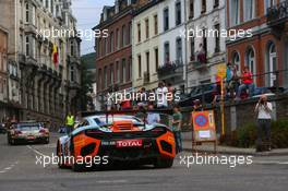 #009, Mike Wainwright, Andy Meyrick, Stuart Hall, Tim Mullen, Gulf Racing, McLaren MP4-12C 24-28.07.2013. Blancpain Endurance Series, Round 4, 24 Hours of Spa Francorchamps