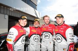 02.06.2013- Race, Stephane Ortelli (FRA) Laurens Vanthoor (BEL) Rene Rast (DEU) Audi R8 LMS Ultra  01-02.06.2013. Blancpain Endurance Series, Rd 2, Silverstone, England.