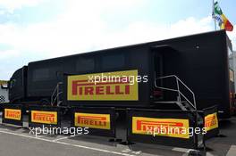  Pirelli truck  01-02.06.2013. Blancpain Endurance Series, Rd 2, Silverstone, England.