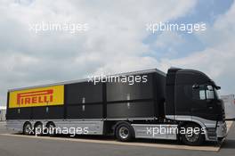  Pirelli truck  01-02.06.2013. Blancpain Endurance Series, Rd 2, Silverstone, England.