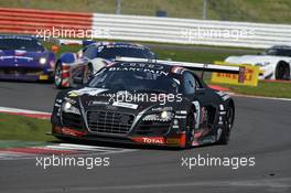 02.06.2013- Race, Rahel Frey (CHE) Matt Halliday (NZL) Niki Mayr-Melnhof (AUT) Audi R8, LMS Ultra  01-02.06.2013. Blancpain Endurance Series, Rd 2, Silverstone, England.