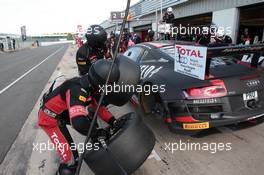 02.06.2013- Race, Stephane Ortelli (FRA) Laurens Vanthoor (BEL) Rene Rast (DEU) Audi R8 LMS Ultra  01-02.06.2013. Blancpain Endurance Series, Rd 2, Silverstone, England.