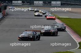 02.06.2013- Race, Frank Stippler (DEU) Edward Sandstrom (SWE) Christopher Mies (DEU) Audi R8 LMS Ultra, Belgian Audi Club Team WRT  01-02.06.2013. Blancpain Endurance Series, Rd 2, Silverstone, England.