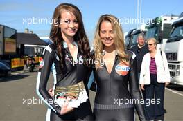   Qualifying, Girls in the paddock   01-02.06.2013. Blancpain Endurance Series, Rd 2, Silverstone, England.