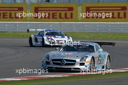   David Jones (GBR) Godfrey Jones (GBR) Morgan Jones (GBR) Mercedes SLS AMG GT3, Preci Spark  01-02.06.2013. Blancpain Endurance Series, Rd 2, Silverstone, England.
