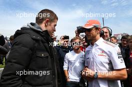 PaulDi Resta and Jenson Button on the Grid 19.05.2013, DTM Round 2, Brands Hatch, England