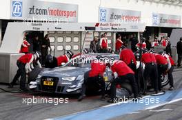 Pistopp Filipe Albuquerque (POR) Audi Sport Team Rosberg Audi RS 5 DTM 18.10.2013, DTM Round 10, Hockenheim, Germany, Friday.