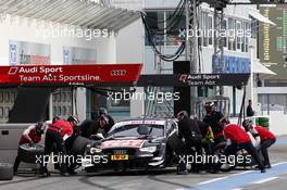 Pistopp Timo Scheider (GER) Audi Sport Team ABT Sportsline Audi A5 DTM 18.10.2013, DTM Round 10, Hockenheim, Germany, Friday.