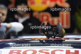 steering wheel Mattias Ekström (SWE) Audi Sport Team Abt Sportsline Audi RS 5 DTM, 18.10.2013, DTM Round 10, Hockenheim, Germany, Friday.