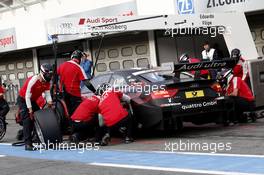 Pistopp Edoardo Mortara (ITA) Audi Sport Team Rosberg Audi RS 5 DTM 18.10.2013, DTM Round 10, Hockenheim, Germany, Friday.