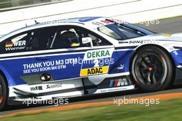 Dirk Werner (GER) BMW Team Schnitzer BMW M3 DTM, 19.10.2013, DTM Round 10, Hockenheim, Germany, Saturday.