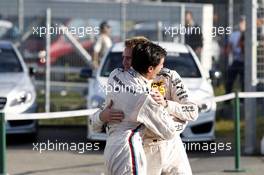 Bruno Spengler (CAN) BMW Team Schnitzer BMW M3 DTM and Dirk Werner (GER) BMW Team Schnitzer BMW M3 DTM 19.10.2013, DTM Round 10, Hockenheim, Germany, Saturday.