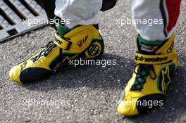 Champion shoes of Mike Rockenfeller (GER) Audi Sport Team Phoenix Racing Audi A5 DTM 19.10.2013, DTM Round 10, Hockenheim, Germany, Saturday.