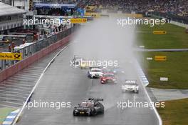 Start of the Race BRUNO SPENGLER (CAN) BMW TEAM SCHNITZER BMW M3 DTM leads 20.10.2013, DTM Round 10, Hockenheim, Germany, Sunday.