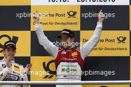 Championship Podium, 1st Mike Rockenfeller (GER) Audi Sport Team Phoenix Racing Audi A5 DTM 20.10.2013, DTM Round 10, Hockenheim, Germany, Sunday.