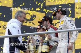 Jens Marquardt (GER) BMW Motorsport Director, Augusto Farfus (BRA) BMW Team RBM, Mike Rockenfeller (GER) Audi Sport Team Phoenix Racing, and Bruno Spengler (CAN) BMW Team Schnitzer, Portrait, 20.10.2013, DTM Round 10, Hockenheim, Germany, Sunday.