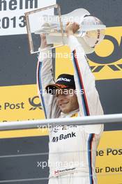 3rd in championship Bruno Spengler (CAN) BMW Team Schnitzer, with trophy 20.10.2013, DTM Round 10, Hockenheim, Germany, Sunday.