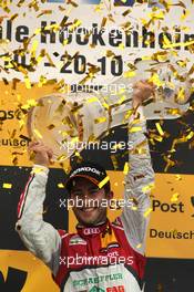 Championship Podium, 1st Mike Rockenfeller (GER) Audi Sport Team Phoenix Racing Audi A5 DTM 20.10.2013, DTM Round 10, Hockenheim, Germany, Sunday.