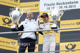 winner Timo Glock (GER) BMW Team MTEK, with MTEK team head Ernest Knoors 20.10.2013, DTM Round 10, Hockenheim, Germany, Sunday.