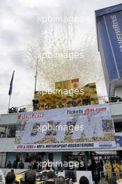 firework and gold at champions podium 20.10.2013, DTM Round 10, Hockenheim, Germany, Sunday.