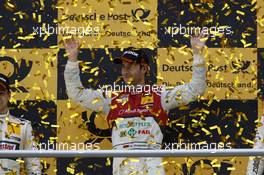 Championship Podium, 1st Mike Rockenfeller (GER) Audi Sport Team Phoenix Racing Audi A5 DTM 20.10.2013, DTM Round 10, Hockenheim, Germany, Sunday.