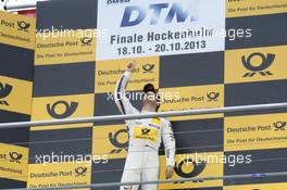 winner Timo Glock (GER) BMW Team MTEK, on podium 20.10.2013, DTM Round 10, Hockenheim, Germany, Sunday.