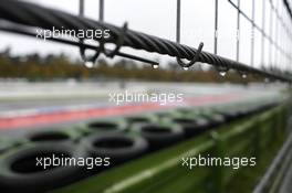 rain, track, fence, 20.10.2013, DTM Round 10, Hockenheim, Germany, Sunday.