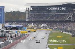 Start of the Race, Bruno Spengler (CAN) BMW Team Schnitzer BMW M3 DTM leads 20.10.2013, DTM Round 10, Hockenheim, Germany, Sunday.