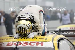 Timo Glock (GER) BMW Team MTEK, overwhelmed by his victory 20.10.2013, DTM Round 10, Hockenheim, Germany, Sunday.