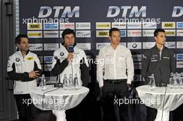 Timo Glock (GER);  BMW Team MTEK; Portrait; Bruno Spengler (CDN); BMW Team Schnitzer; Portrait; Timo Scheider (GER); Audi Sport Team Abt; Portrait; Pascal Wehrlein (GER); Team RSC Mücke Motorsport; Portrait; 09.04.2013, DTM Media Day, Hockenheim, Germany, Tuesday.