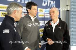 Jens Marquardt (GER); Head of BMW Motorsport; Torger Christian „Toto“ Wolff (AUT); Sporting Director Mercedes-Benz; Dr. Wolfgang Ullrich (GER); Head of Audi Sport; 09.04.2013, DTM Media Day, Hockenheim, Germany, Tuesday.