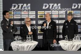 Torger Christian „Toto“ Wolff (AUT); Sporting Director Mercedes-Benz; Hans Werner Aufrecht (GER); Chairman of DTM; Dr. Wolfgang Ullrich (GER); Head of Audi Sport; Jens Marquardt (GER); Head of BMW Motorsport; 09.04.2013, DTM Media Day, Hockenheim, Germany, Tuesday.