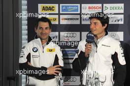 Bruno Spengler (CDN); BMW Team Schnitzer; Portrait; Timo Glock (GER);  BMW Team MTEK; Portrait; 09.04.2013, DTM Media Day, Hockenheim, Germany, Tuesday.