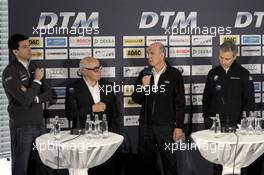 Torger Christian „Toto“ Wolff (AUT); Sporting Director Mercedes-Benz; Hans Werner Aufrecht (GER); Chairman of DTM; Dr. Wolfgang Ullrich (GER); Head of Audi Sport; Jens Marquardt (GER); Head of BMW Motorsport; 09.04.2013, DTM Media Day, Hockenheim, Germany, Tuesday.