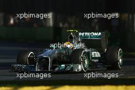 Lewis Hamilton (GBR) Mercedes AMG F1 W04. 15.03.2013. Formula 1 World Championship, Rd 1, Australian Grand Prix, Albert Park, Melbourne, Australia, Practice Day.