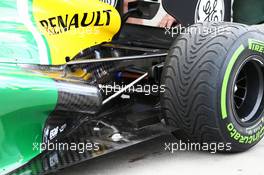 Caterham CT03 exhaust and rear suspension. 15.03.2013. Formula 1 World Championship, Rd 1, Australian Grand Prix, Albert Park, Melbourne, Australia, Practice Day.