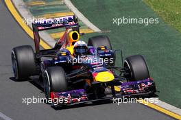 Sebastian Vettel (GER) Red Bull Racing RB9. 15.03.2013. Formula 1 World Championship, Rd 1, Australian Grand Prix, Albert Park, Melbourne, Australia, Practice Day.