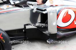 McLaren MP4-28 sidepod detail. 15.03.2013. Formula 1 World Championship, Rd 1, Australian Grand Prix, Albert Park, Melbourne, Australia, Practice Day.