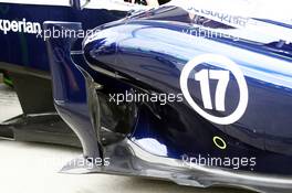 Valtteri Bottas (FIN) Williams FW35 sidepod. 15.03.2013. Formula 1 World Championship, Rd 1, Australian Grand Prix, Albert Park, Melbourne, Australia, Practice Day.