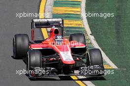 Jules Bianchi (FRA) Marussia F1 Team MR02. 15.03.2013. Formula 1 World Championship, Rd 1, Australian Grand Prix, Albert Park, Melbourne, Australia, Practice Day.