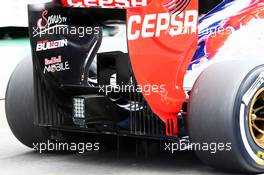 Scuderia Toro Rosso STR8 rear wing and rear diffuser. 15.03.2013. Formula 1 World Championship, Rd 1, Australian Grand Prix, Albert Park, Melbourne, Australia, Practice Day.