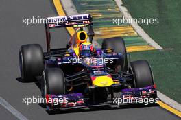 Mark Webber (AUS) Red Bull Racing RB9. 15.03.2013. Formula 1 World Championship, Rd 1, Australian Grand Prix, Albert Park, Melbourne, Australia, Practice Day.